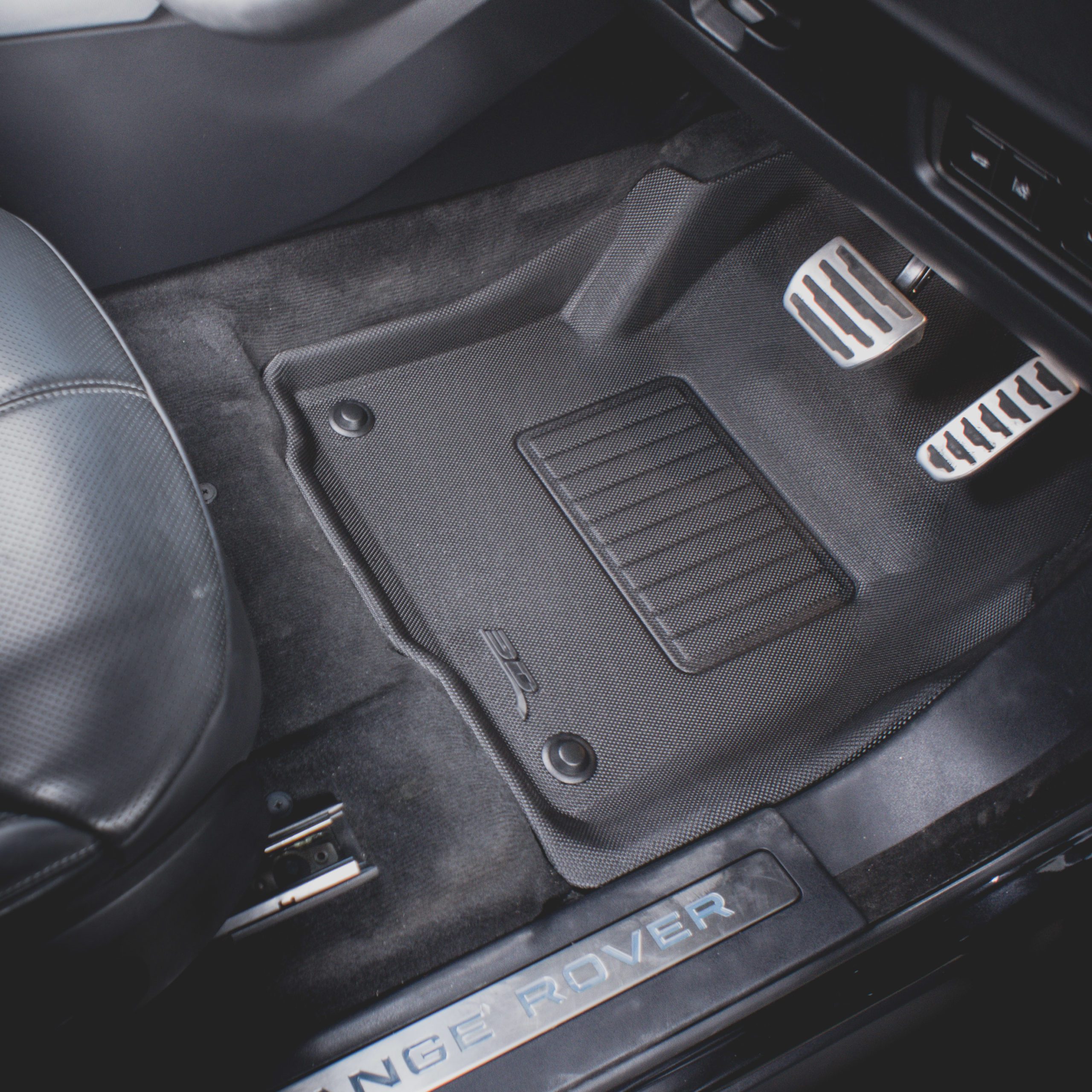 DBL Custom Car Floor Mats for Land Rover 2014-2019 Range Rover Sport 5-Seat Waterproof Non-Slip Leather Carpets Automotive Interior Accessories 1 Set Gray 